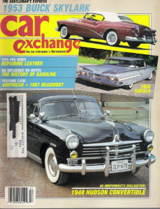 CAR EXCHANGE 1986 DEC - '53 SKYLARK,AMPHICAR,'48 HUDSON